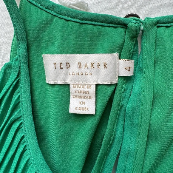 Ted Baker London Nellina Pleated Midi Dress 4 (US Size 10) - Picture 8 of 14